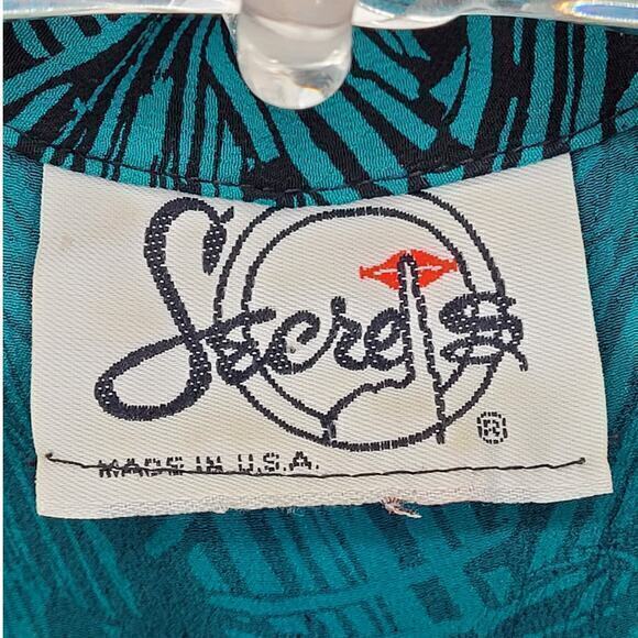 Secrets Vintage Geometric  V-neck Sweatshirt Shirt Pleated‎ Maxi 2 Piece Outfit - Picture 5 of 16